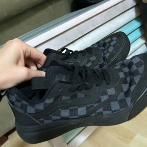 Vans checkerboard black sneakers